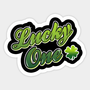 St. Patrick's Day lucky one Sticker